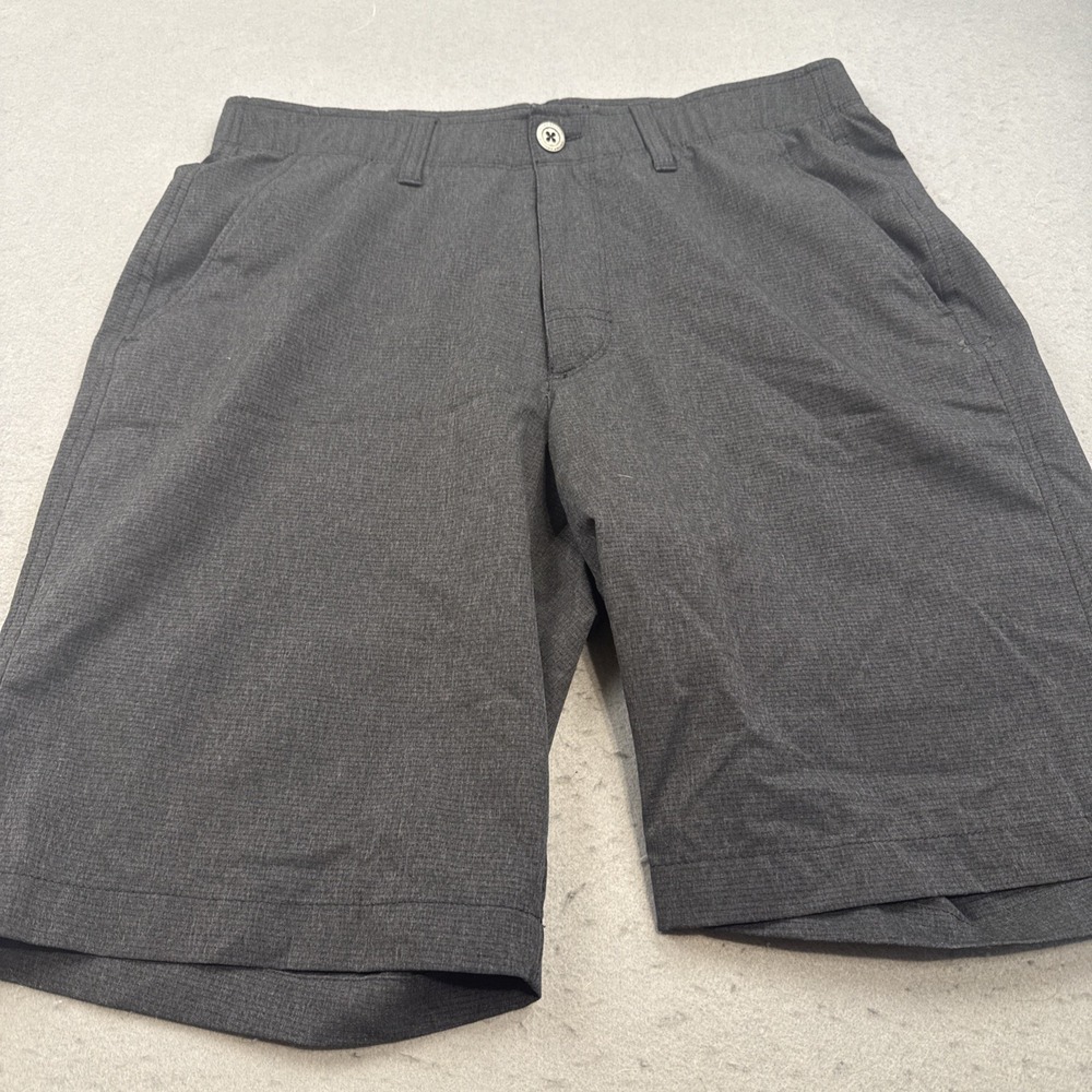 Under Armour Golf Shorts Mens 32 BLK Match Play Heat Gear Stretch Vented Airing